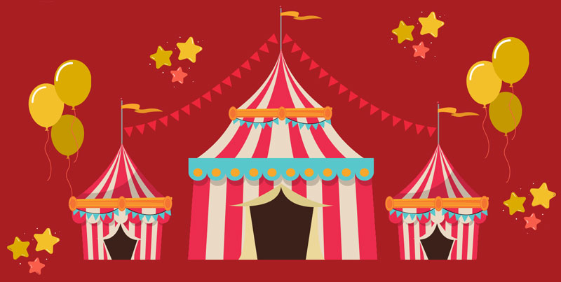summer fun fair tent graphic