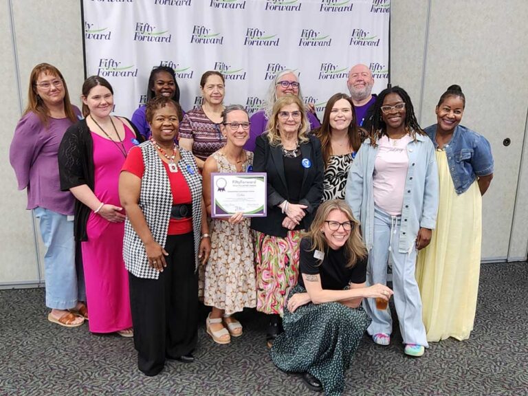 group of fiftyforward volunteers